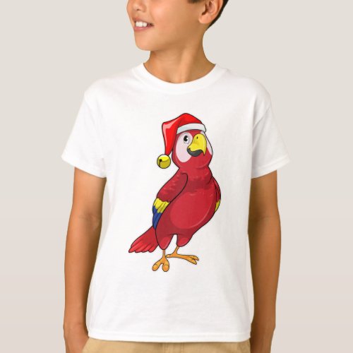 Parrot with Santa hat T_Shirt