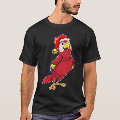 Parrot with Santa hat T_Shirt