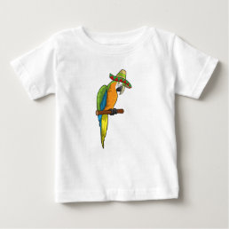 Parrot with Straw hat Baby T-Shirt