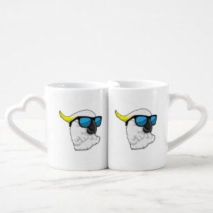 Parrot with Sunglasses Coffee Mug Set