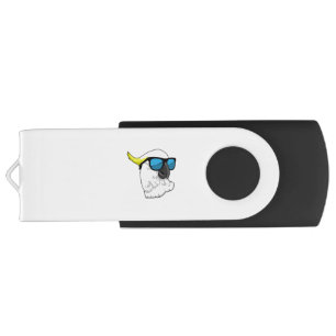 Parrot with Sunglasses Flash Drive