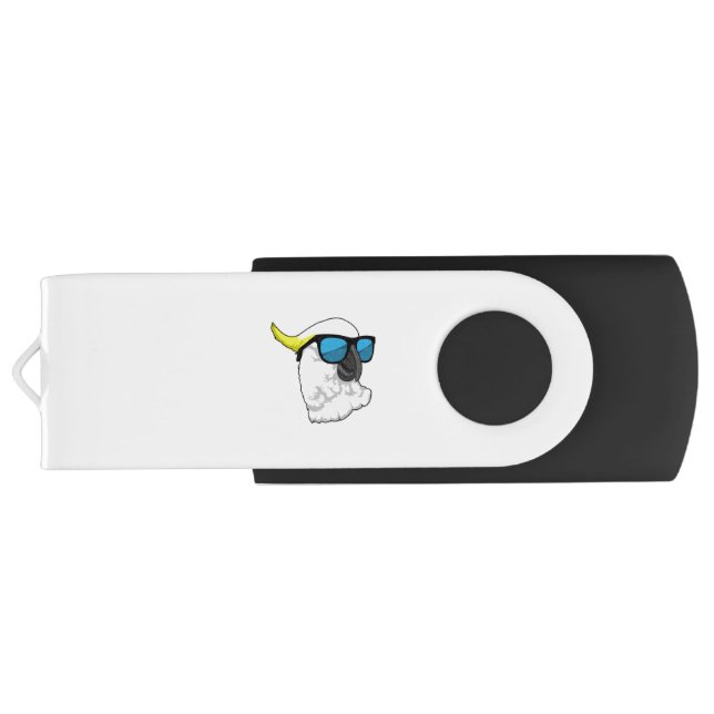 Parrot with Sunglasses Flash Drive (Back)