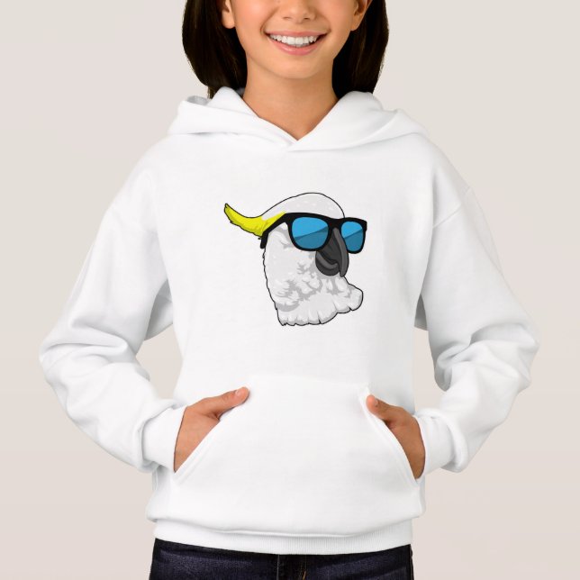 Parrot with Sunglasses Hoodie (Front)