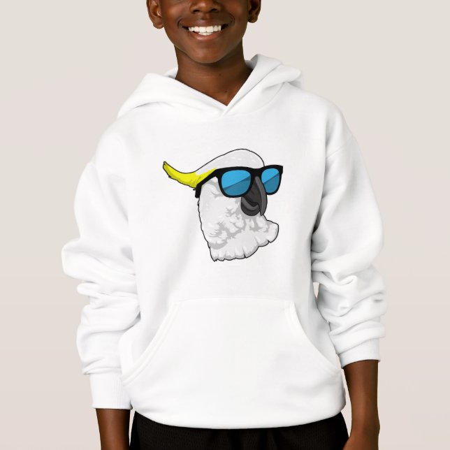 Parrot with Sunglasses Hoodie (Front)