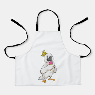 Parrot with Waffle ice cream Apron