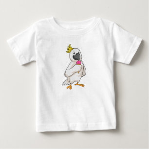 Parrot with Waffle ice cream Baby T-Shirt