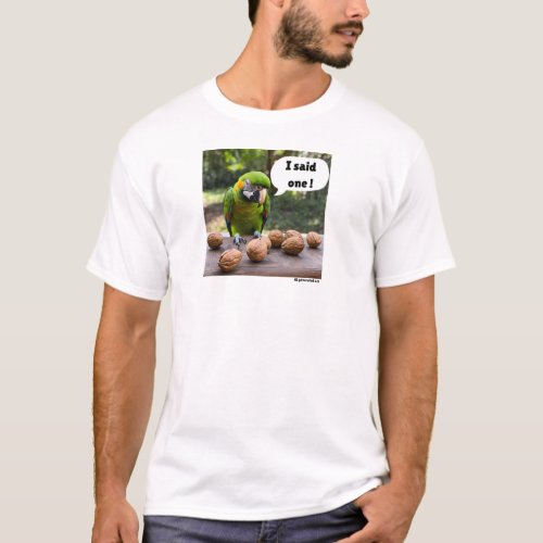 Parrot with Walnuts T_Shirt