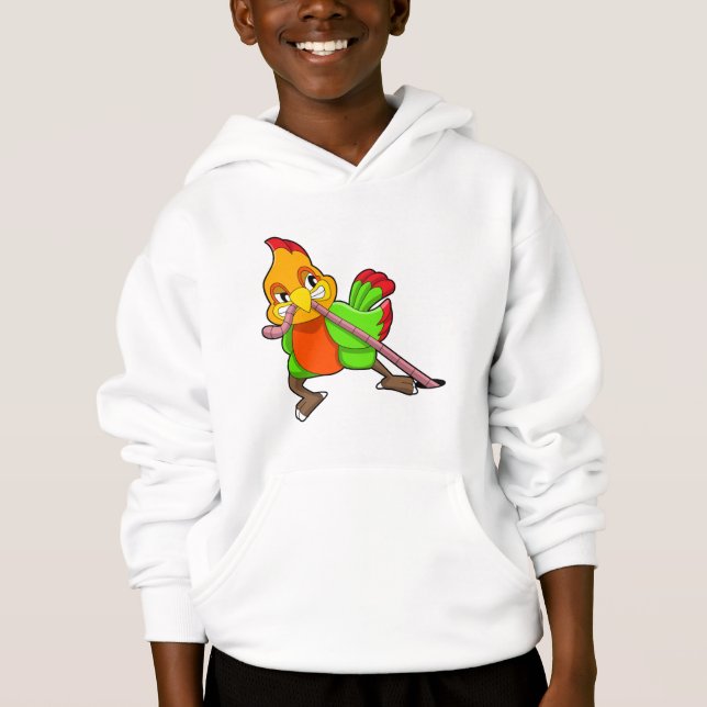 Parrot with Worm Hoodie (Front)