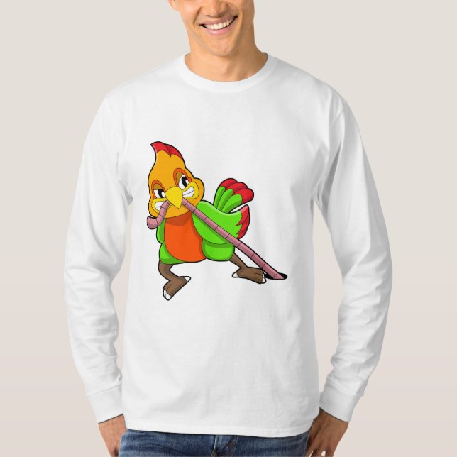 Parrot with Worm T-Shirt (Front)