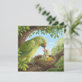 Parrot With Young (Standing Front)