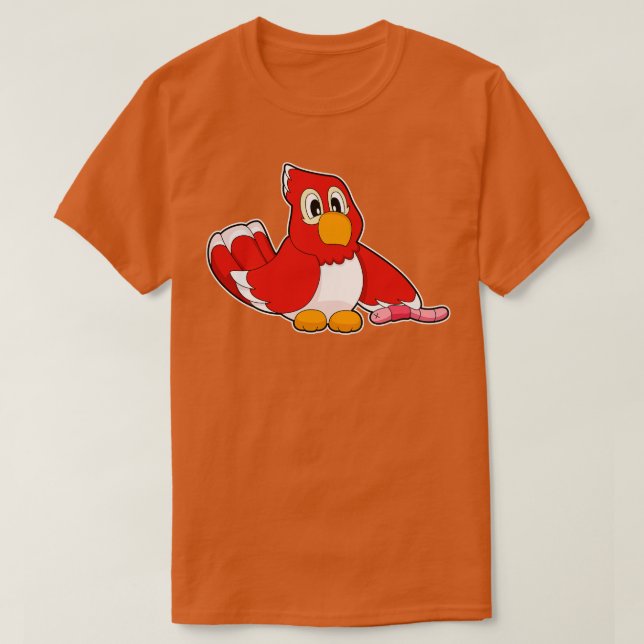 Parrot Worm T-Shirt (Design Front)