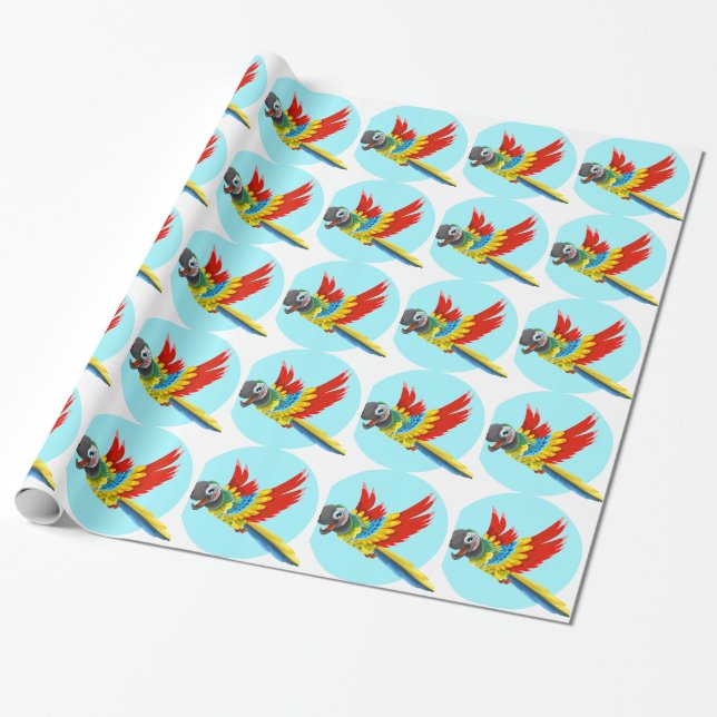 parrot wrapping paper (Unrolled)