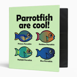 Parrotfish Are Cool! 3 Ring Binder