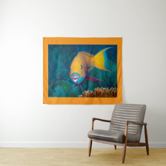 Parrotfish - Striking Make-Up! Colorful photo |  Tapestry