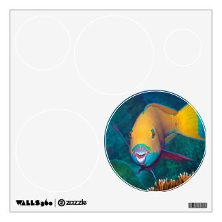 Parrotfish - Striking Make-Up! Colorful photo | Wall Decal