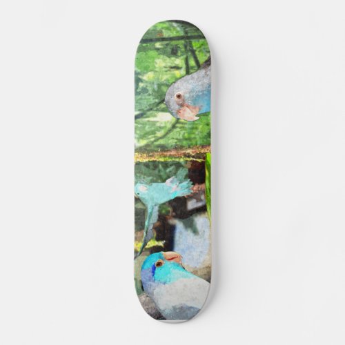 Parrotlet Amazon Jungle Skate board deck art