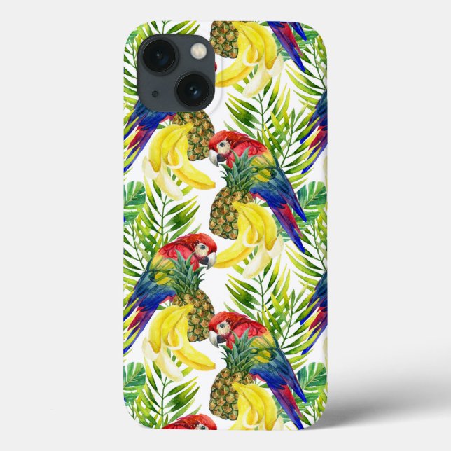 Parrots And Tropical Fruit Case-Mate iPhone Case (Back)