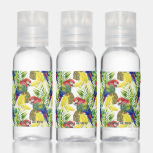 Parrots And Tropical Fruit Hand Sanitizer