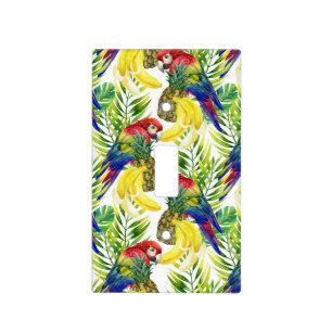 Parrots And Tropical Fruit Light Switch Cover