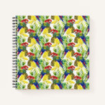 Parrots And Tropical Fruit Notebook