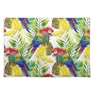 Parrots And Tropical Fruit Placemat