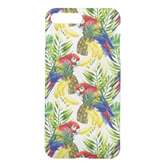 Parrots And Tropical Fruit Uncommon iPhone Case (Back)