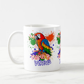 Parrots are colorful coffee mug
