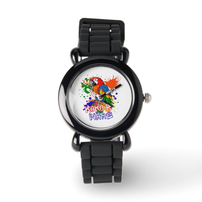 Parrots are colorful watch (Front)