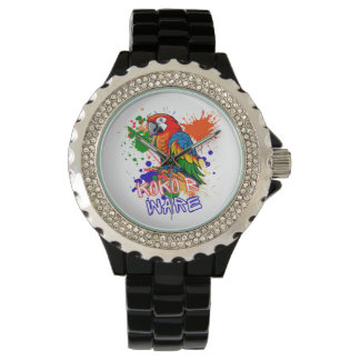 Parrots are colorful watch
