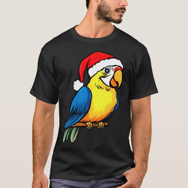 Parrots Christmas T-Shirt (Front)