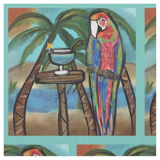 Parrots Fabric (Close Up)
