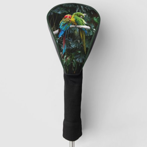 Parrots In a Rainforest Photography Golf Head Cover