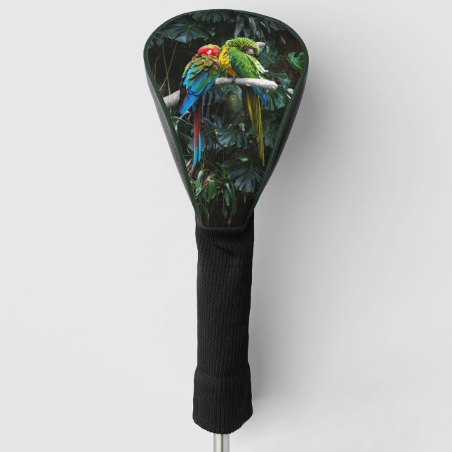Parrots In a Rainforest Photography Golf Head Cover (Front)
