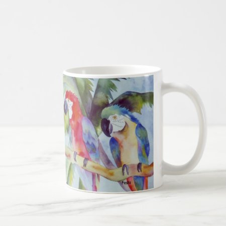 Parrots In Paradise Coffee Mug