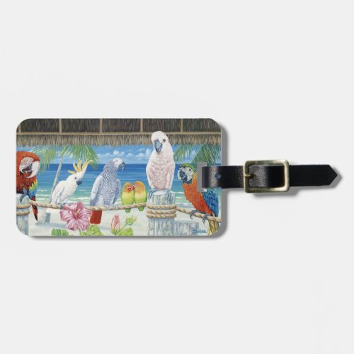 Parrots in Paradise Luggage Tag
