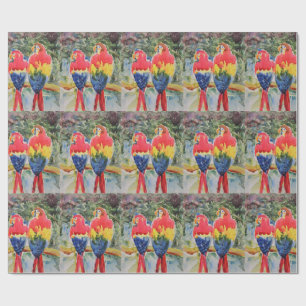 Parrots in the Rain Forest Wrapping Paper