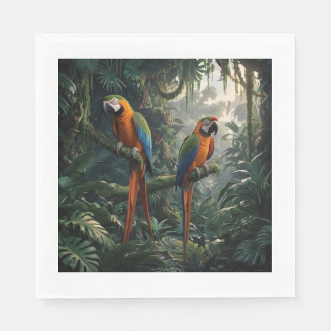 Parrots jungle  napkins (Front)