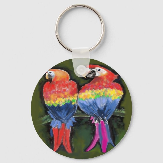 Parrots Keychain (Front)