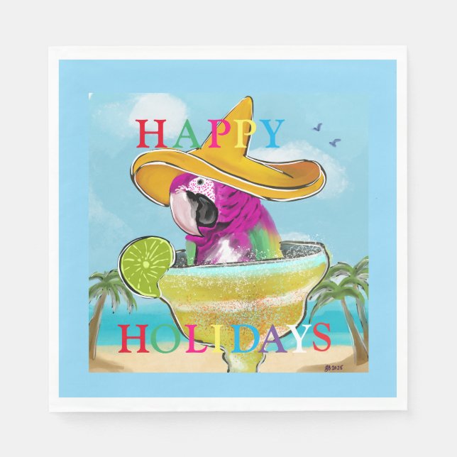 PARROTS  NAPKINS (Front)