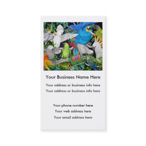 Parrots of the World Business Card