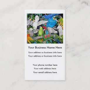 Parrots of the World Business Card
