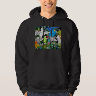 Parrots of the World Hooded Sweatshirt