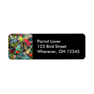 Parrots of the World II Label