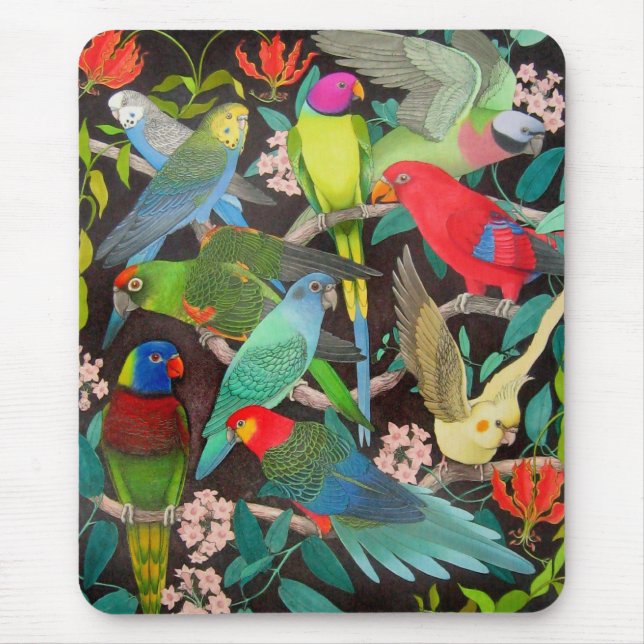 Parrots of the World II Mouse Pad (Front)