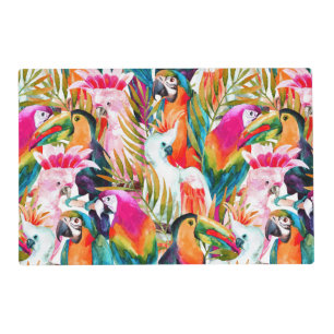 Parrots & Palm Leaves 2 Placemat