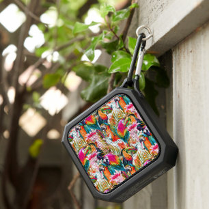 Parrots & Palm Leaves Bluetooth Speaker