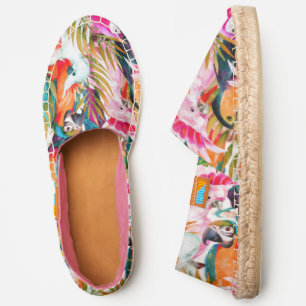 Parrots & Palm Leaves Monogram Espadrilles