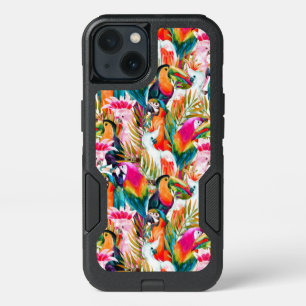 Parrots & Palm Leaves iPhone 13 Case