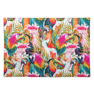 Parrots & Palm Leaves Placemat