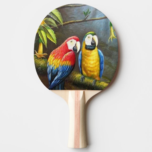 Parrots Ping Pong Paddle (Front)
